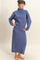 Dusty Navy Waffle Knit High Neck Sweater Skirt Set