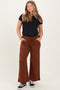 Chestnut Ankle Wide Leg Maternity Lounge Pants