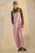Pink Pinstriped Barrel-Leg Overalls