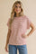 Red Striped Dolman Short Sleeve Top