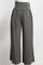 gray wide-leg lounge pants with a smocked waistband on a mannequin
