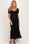 Black Lace Maternity Maxi Dress