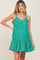 Green Print Tiered Maternity Dress