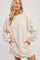 Cream Ultra Soft Sweatshirt Dress