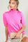 Fuchsia Turtleneck Knit Top