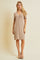 Beige Ribbed Knit Dress