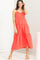 Cora Tie-Back Tiered Midi Dress