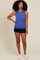 Royal Blue Half Zip Tank