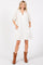White Monochrome Striped Dress