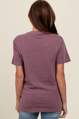 Plum Basic T-Shirt