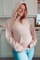 Blue Fringe Hem Cropped Slim Straight  Maternity Jeans