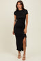 Black Side Slit Maxi Dress