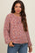 Rust Multi-Colored Maternity Sweater