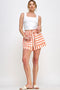 Mango White Stripe Shorts