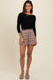 Mocha Plaid Lounge Shorts