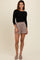 Mocha Plaid Lounge Shorts