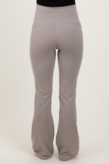 Light Grey Maternity Flared Leggings