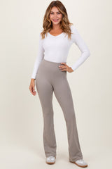 Light Grey Flared Leggings