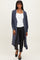 Navy Button Down Long Cardigan