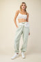 Mint Drawstring Relaxed Fit Sweatpants