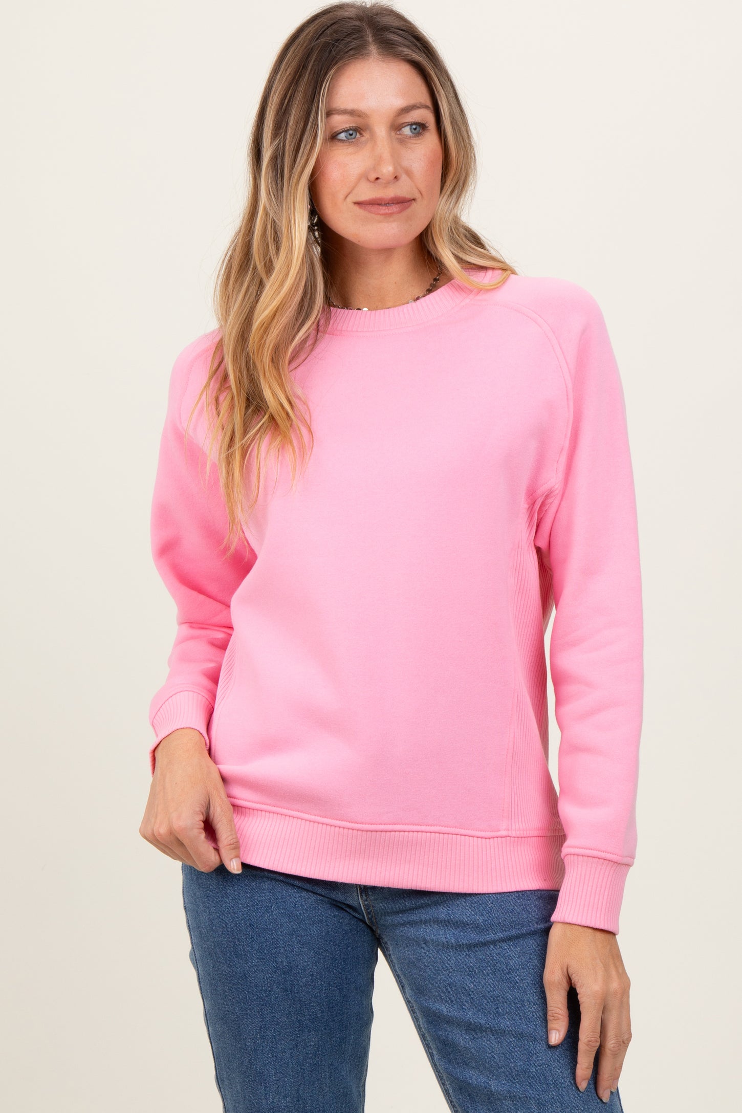 Peach Fleece Sweatshirt