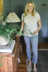 Blue Distressed Raw Hem Slim Straight Maternity Jeans