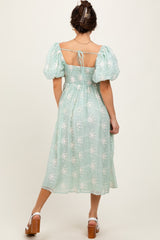 Mint Textured Midi Dress