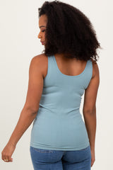 Dark Teal Reversible Seamless Fitted Tank