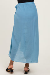 Blue Loose Beach Cover Up Skirt