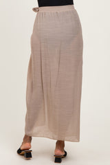 Beige Loose Beach Cover Up Skirt