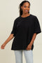 Black Mineral Washed Oversized T-Shirt