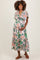 Light Pink Floral Print Woven Maternity Midi Dress