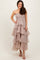 Beige Layered Maxi Dress