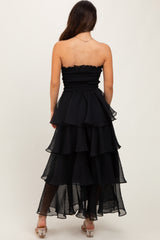 Black Layered Maxi Dress