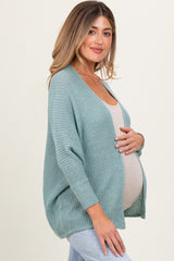 Jade Knit Open Front Maternity Cardigan
