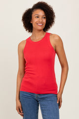 Coral Knit Tank Top