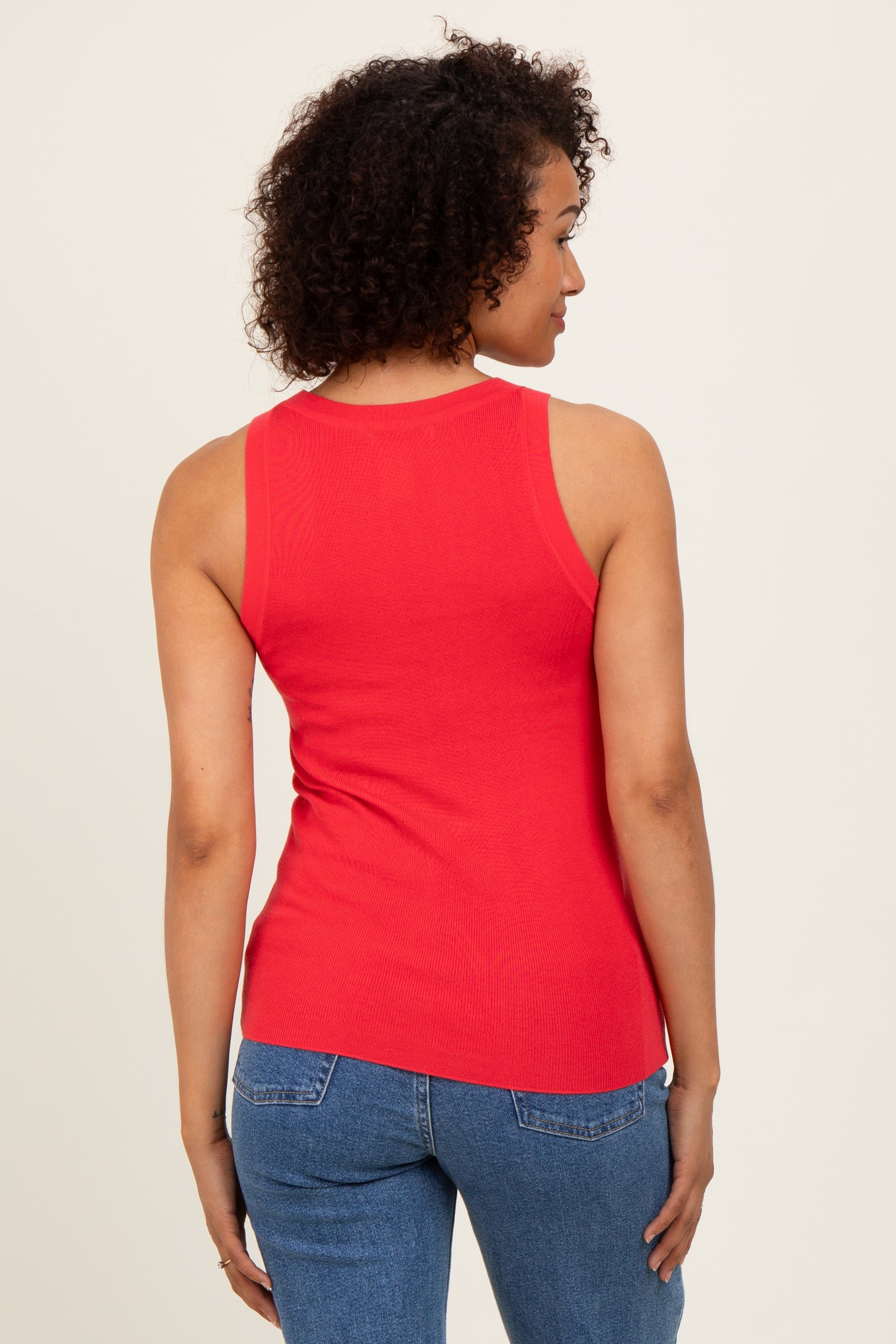 Coral Knit Tank Top
