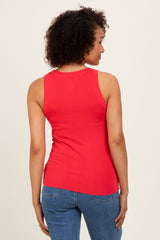 Coral Knit Tank Top