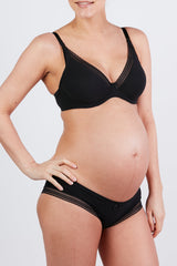 Black Cache Couer Maternity Low Waist Slip