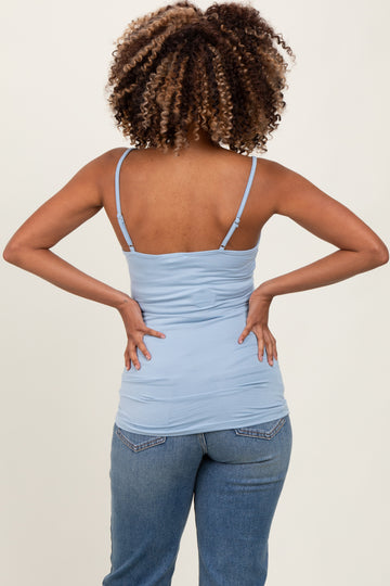 Light Blue Soft Basic Maternity Cami