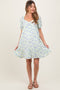 Lavender Floral Babydoll Maternity Mini Dress