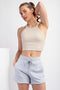 Heather Grey Terry Shorts