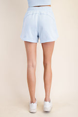 Light Blue Terry Shorts