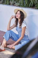 Light Blue Washed Denim Overalls