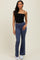 Navy Active Pocket Flared Leggings
