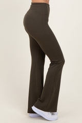 Olive Flared Leggings