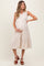 Cream Tiered Sleeveless Maternity Midi Shirt Dress