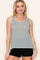 Olive Striped Tank Top
