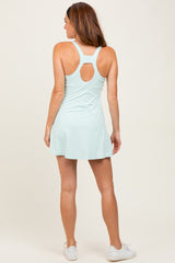 Light Aqua Tennis Racerback Romper Dress
