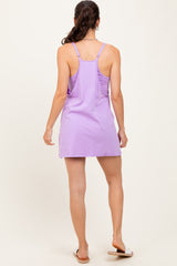 Lavender Racerback Romper Dress